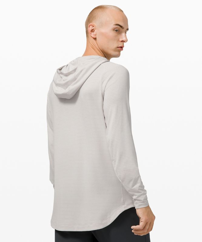 Sudadera con Capucha Lululemon Drysense Hombre Heathered Vapor | 24673-FBDN