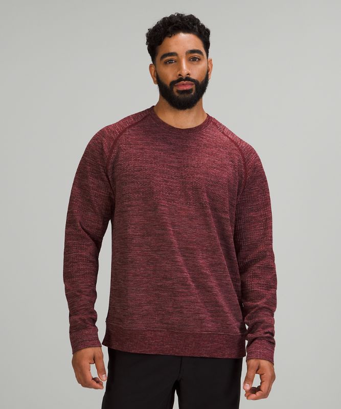 Sudadera con Capucha Lululemon Engineered Warmth Long Sleeve Crew Hombre Rosas Grises Marrom Negros | 72905-BGOJ