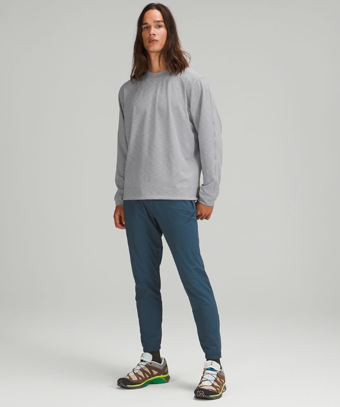 Sudadera con Capucha Lululemon Everlux Oversized Long Sleeve Crew Hombre Grises | 70681-FADG