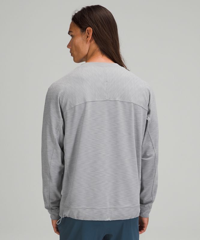 Sudadera con Capucha Lululemon Everlux Oversized Long Sleeve Crew Hombre Grises | 70681-FADG