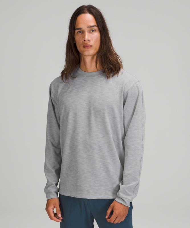 Sudadera con Capucha Lululemon Everlux Oversized Long Sleeve Crew Hombre Grises | 70681-FADG