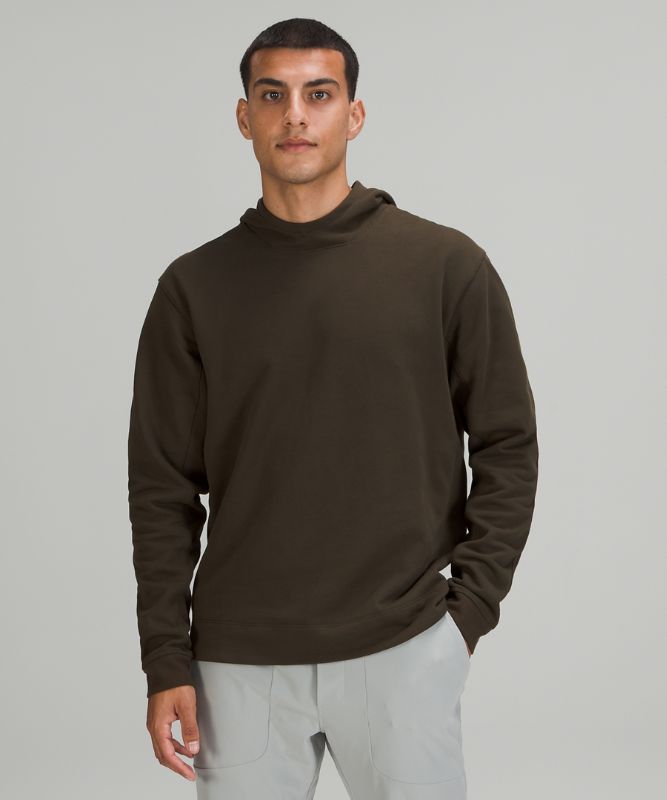 Sudadera con Capucha Lululemon French Terry Oversized Hombre Verde Oliva Oscuro | 41592-SLRF