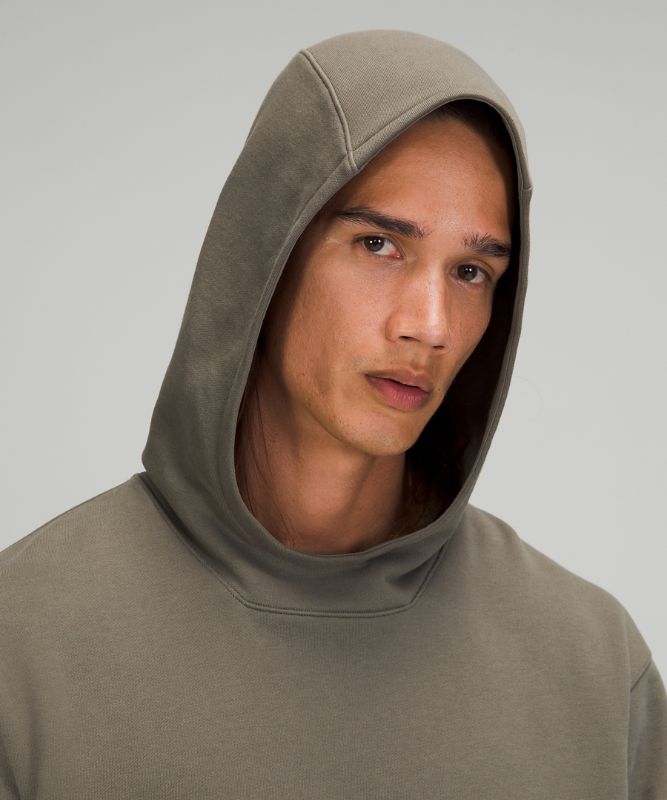 Sudadera con Capucha Lululemon French Terry Oversized Hombre Grises Verde Oliva | 38672-WVQF