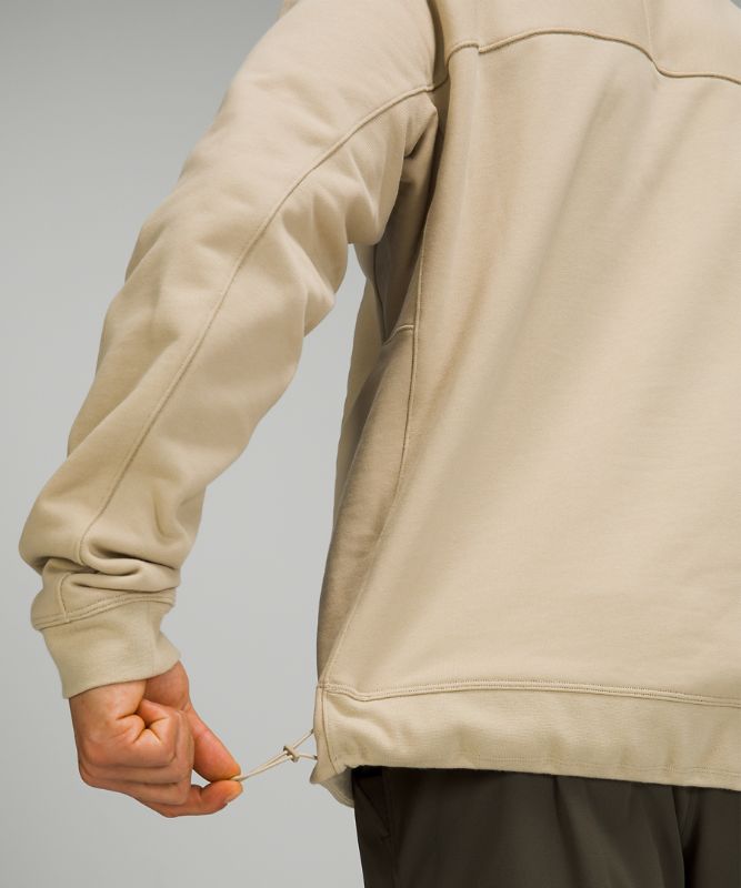 Sudadera con Capucha Lululemon French Terry Oversized Long Sleeve Crew Hombre Trench | 80952-HLJT