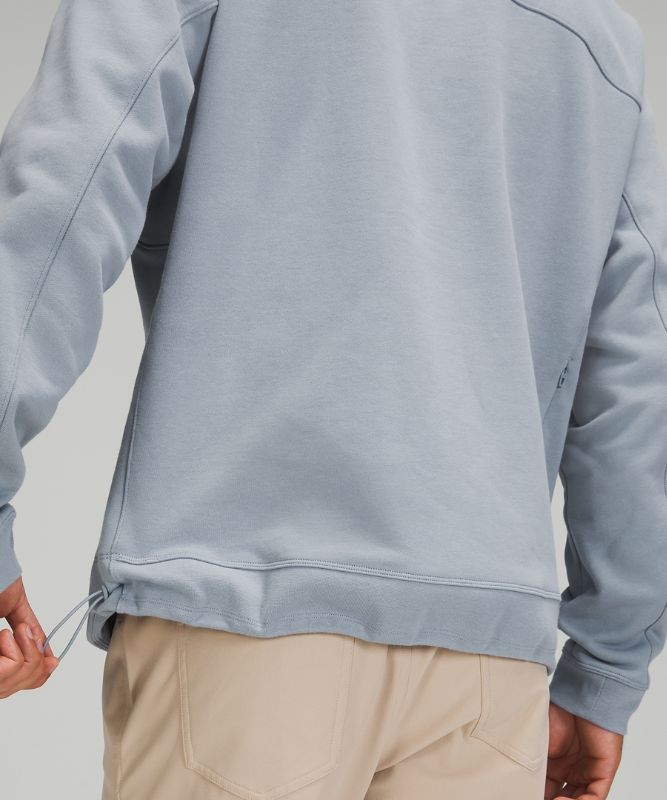 Sudadera con Capucha Lululemon French Terry Oversized Long Sleeve Crew Hombre Chambray | 68135-ISRD