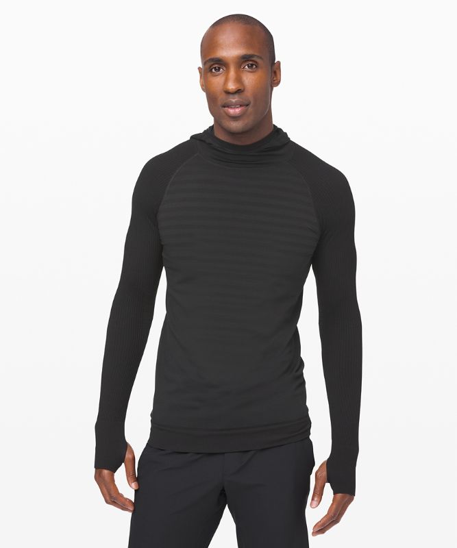 Sudadera con Capucha Lululemon Keep the Heat Hombre Negros Negros | 16375-SFTP