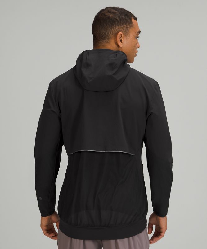 Sudadera con Capucha Lululemon Lightweight Running Half-Zip Hombre Negros | 45892-XCLR