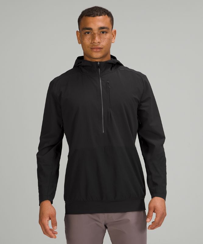 Sudadera con Capucha Lululemon Lightweight Running Half-Zip Hombre Negros | 45892-XCLR