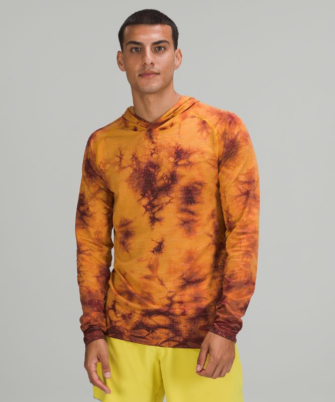 Sudadera con Capucha Lululemon Metal Vent Tech 2.0 Hombre Disconnect Marble Dye Soleil / Mulled Wine | 39501-MYIT