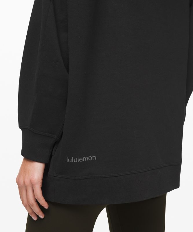 Sudadera con Capucha Lululemon Perfectly Oversized Mujer Negros | 28639-DSNT