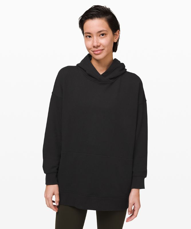 Sudadera con Capucha Lululemon Perfectly Oversized Mujer Negros | 28639-DSNT