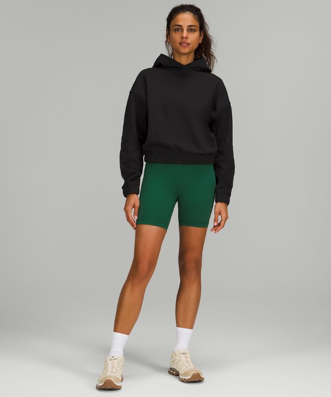 Sudadera con Capucha Lululemon Relaxed Cropped Mujer Negros | 95632-HZCB