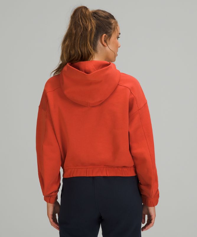 Sudadera con Capucha Lululemon Relaxed Cropped Mujer Naranjas | 78961-VFMC