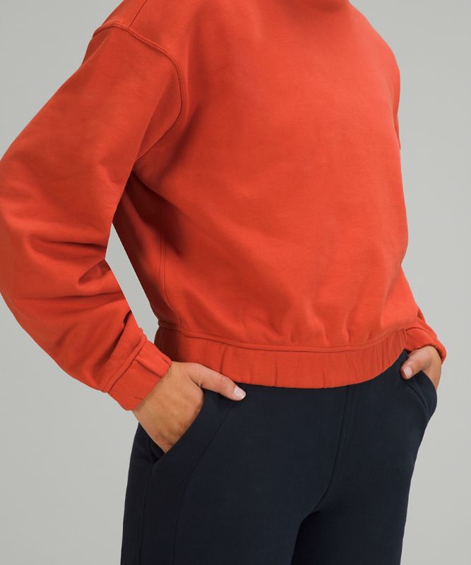 Sudadera con Capucha Lululemon Relaxed Cropped Mujer Naranjas | 78961-VFMC