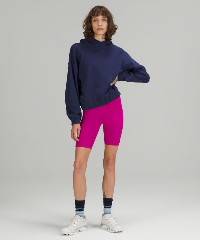 Sudadera con Capucha Lululemon Relaxed Cropped Mujer Night Sea | 19350-BKWZ