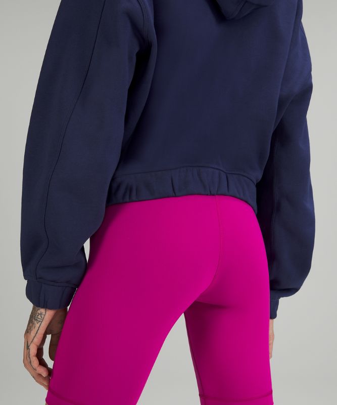 Sudadera con Capucha Lululemon Relaxed Cropped Mujer Night Sea | 19350-BKWZ