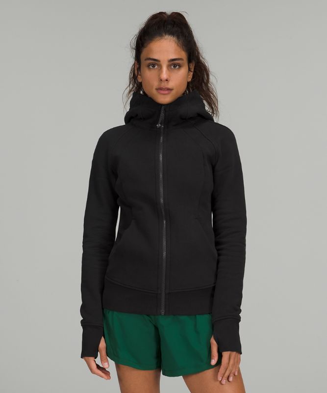 Sudadera con Capucha Lululemon Scuba Light Cotton Fleece Mujer Negros | 64107-ULSX