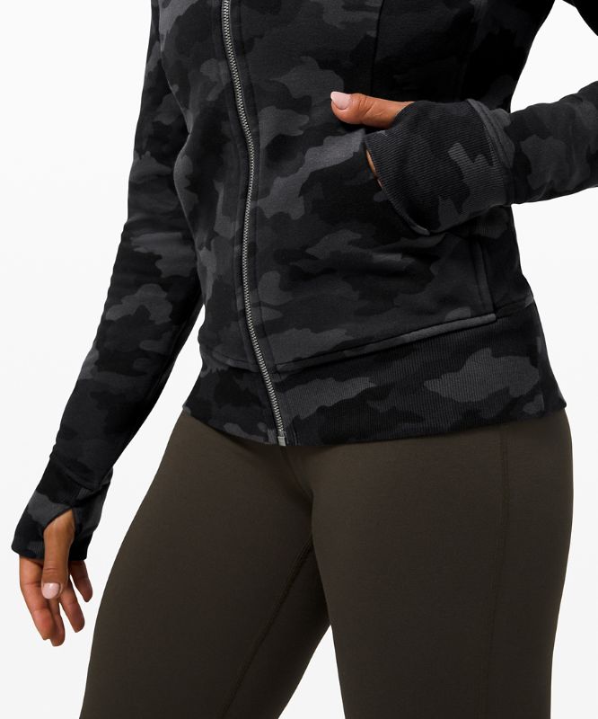 Sudadera con Capucha Lululemon Scuba Light Cotton Fleece Mujer Camuflados Negros Multicolor | 85306-LUSW