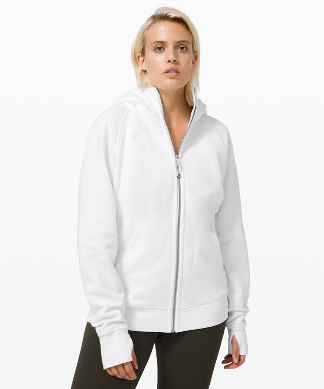 Sudadera con Capucha Lululemon Scuba Light Cotton Fleece Mujer Blancos | 98326-ZSTK