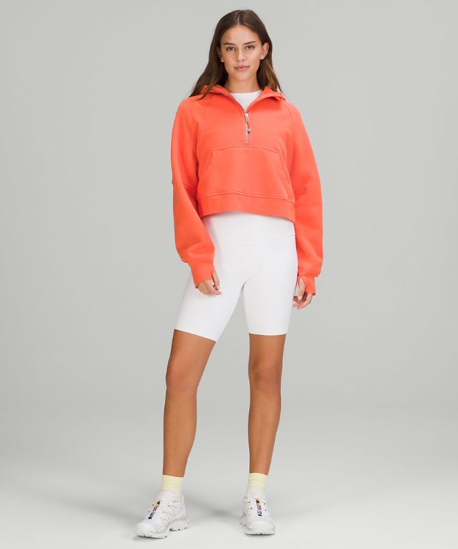 Sudadera con Capucha Lululemon Scuba Oversized 1/2 Zip Mujer Coral | 43915-JPZT