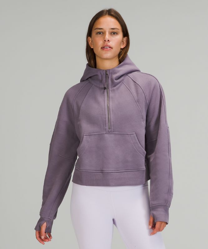 Sudadera con Capucha Lululemon Scuba Oversized 1/2 Zip Mujer Lavanda | 37562-PETV