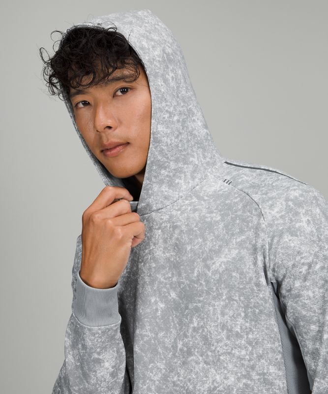 Sudadera con Capucha Lululemon Textured Tech Hombre Azules Azules Blancos Grises Multicolor | 12906-AYPR