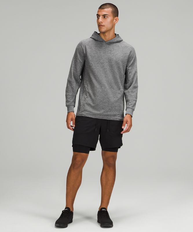 Sudadera con Capucha Lululemon Textured Tech Hombre Grises Oscuro | 70235-OGYP