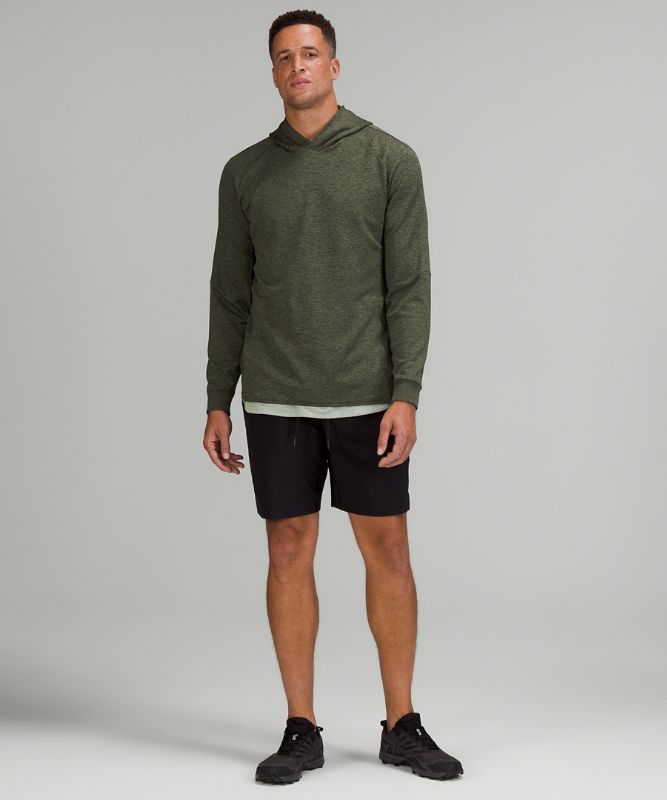 Sudadera con Capucha Lululemon Textured Tech Hombre Verdes Negros | 20493-NCRT