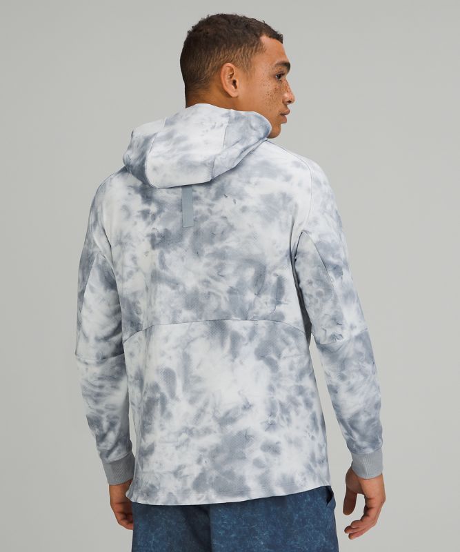 Sudadera con Capucha Lululemon Textured Tech Hombre Blancos | 91580-MYSE