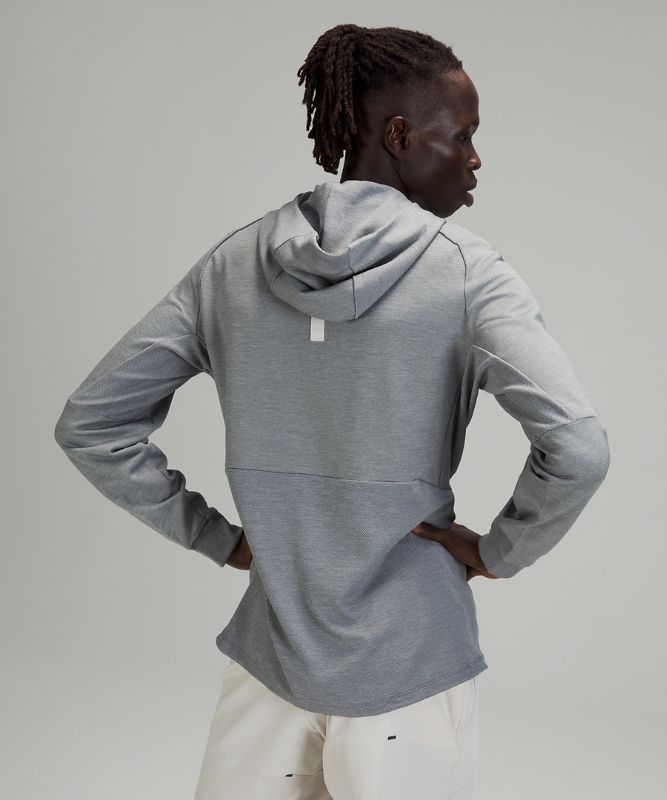 Sudadera con Capucha Lululemon Textured Tech Hombre Blancos Grises | 62859-QKVX