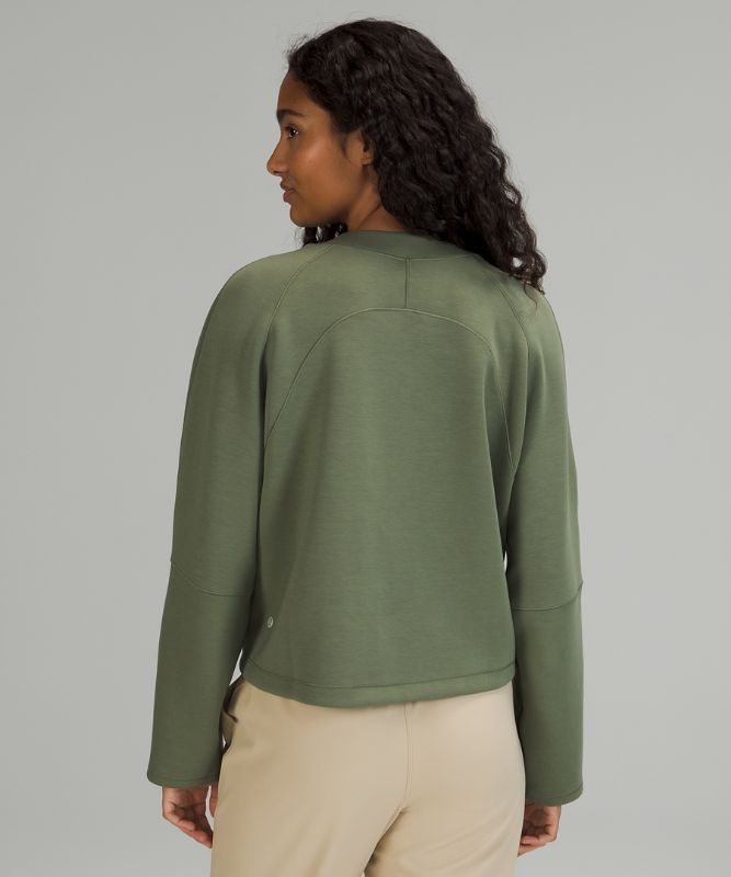 Sudaderas Lululemon AirWrap Modal Crew Online Only Mujer Verdes | 71528-KBUA