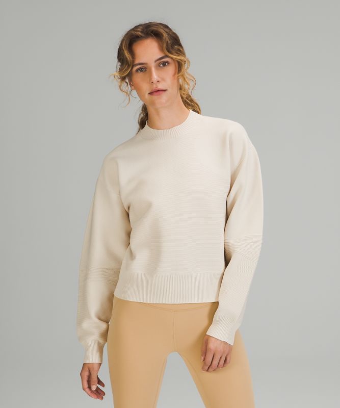 Sudaderas Lululemon AllAround Crewneck Sweater Mujer Blancos | 47039-KLIC