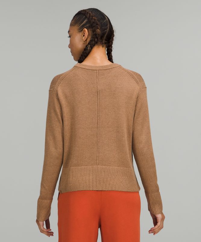 Sudaderas Lululemon Cashlu Boxy Crewneck Sweater Online Only Mujer Beige | 70328-RGYI