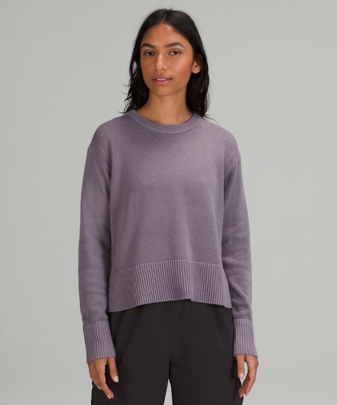 Sudaderas Lululemon Cashlu Boxy Crewneck Sweater Online Only Mujer Lavanda | 63128-MTVR