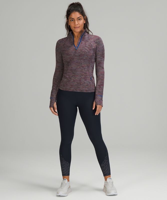 Sudaderas Lululemon It's Rulu Run 1/2 Zip Mujer Data Rush Jacquard Anchor Symphonyblue | 56729-VNUX