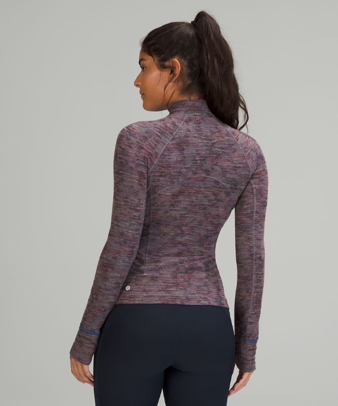 Sudaderas Lululemon It's Rulu Run 1/2 Zip Mujer Data Rush Jacquard Anchor Symphonyblue | 56729-VNUX