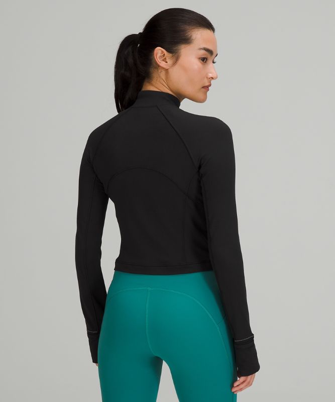 Sudaderas Lululemon It's Rulu Run Cropped Half-Zip Mujer Negros | 49716-YSXD