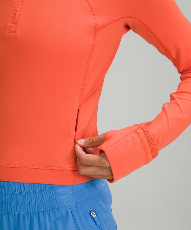 Sudaderas Lululemon It's Rulu Run Cropped Half-Zip Mujer Coral | 76825-PWZK