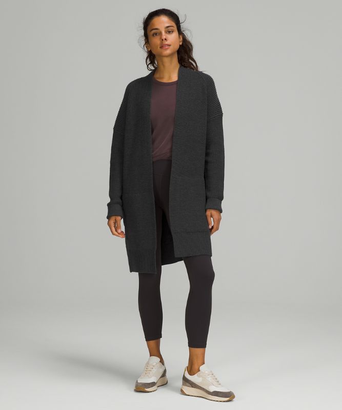 Sudaderas Lululemon Merino Wool Cardigan Online Only Mujer Negros | 08426-ZYUR