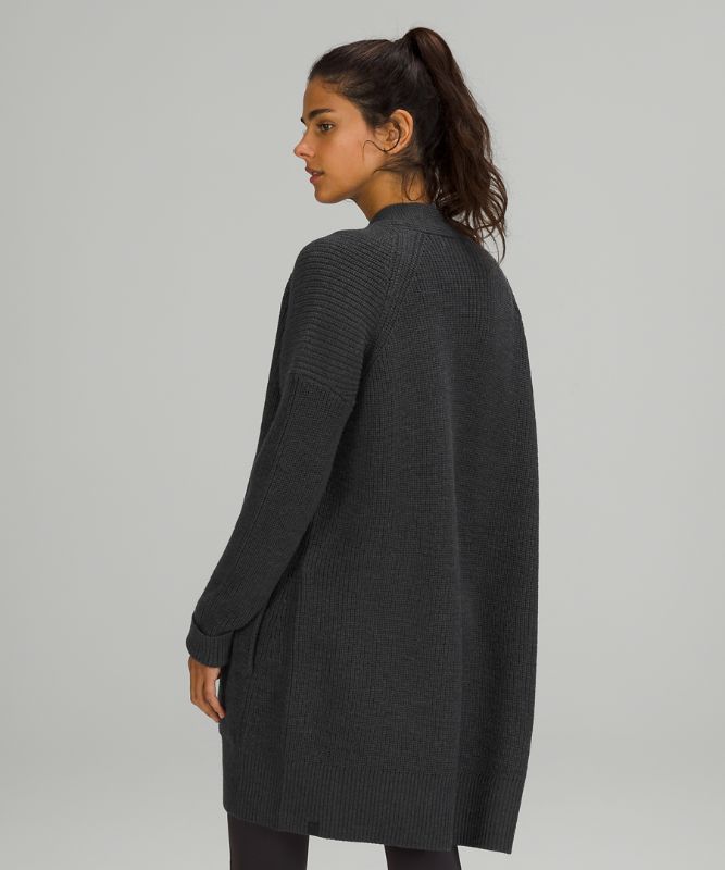 Sudaderas Lululemon Merino Wool Cardigan Online Only Mujer Negros | 08426-ZYUR