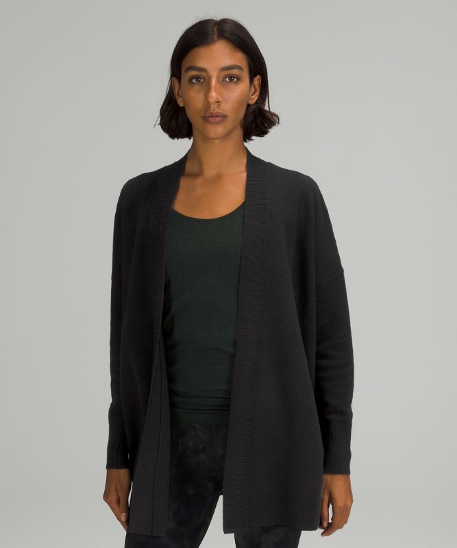 Sudaderas Lululemon Merino Wool Honeycomb Wrap Online Only Mujer Negros | 41960-CTXZ