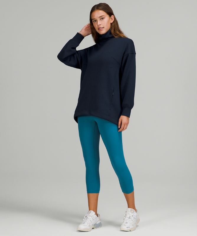 Sudaderas Lululemon Modal-Blend Turtleneck Tunic Mujer Azul Marino | 97062-CHKP