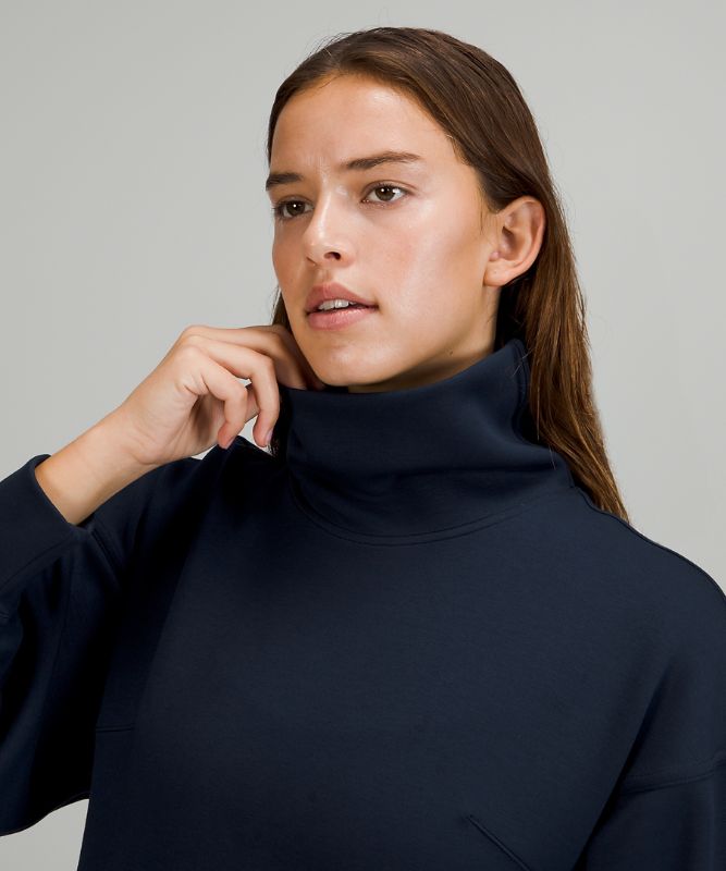 Sudaderas Lululemon Modal-Blend Turtleneck Tunic Mujer Azul Marino | 97062-CHKP