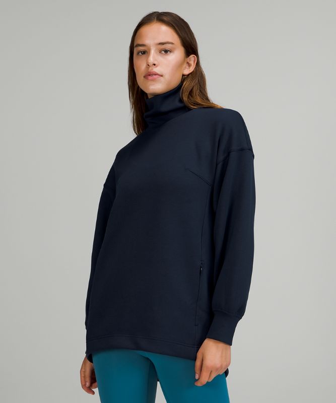 Sudaderas Lululemon Modal-Blend Turtleneck Tunic Mujer Azul Marino | 97062-CHKP