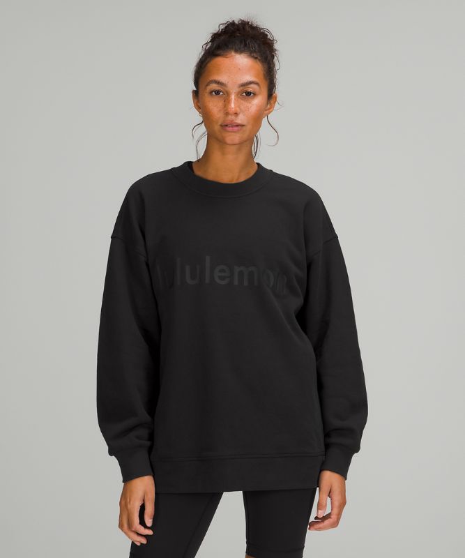 Sudaderas Lululemon Perfectly Oversized Crew Mujer Negros | 81624-PRLZ