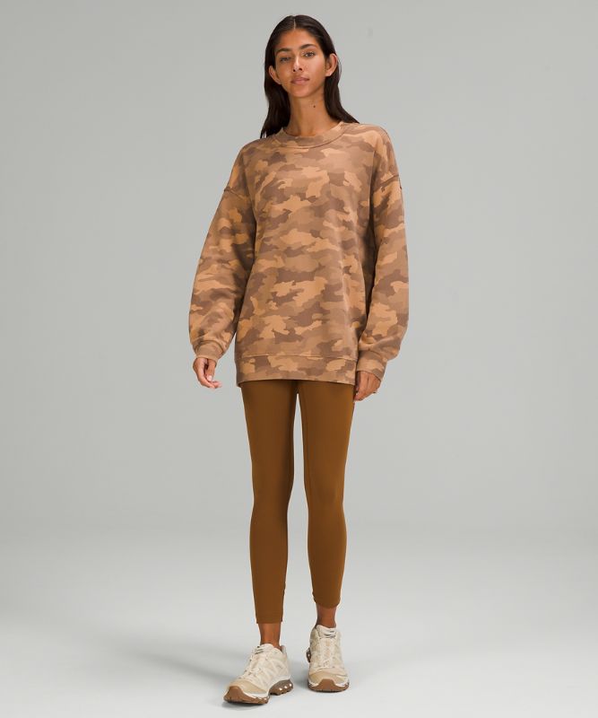 Sudaderas Lululemon Perfectly Oversized Crew Mujer Camuflados Beige Multicolor | 28156-KMIO