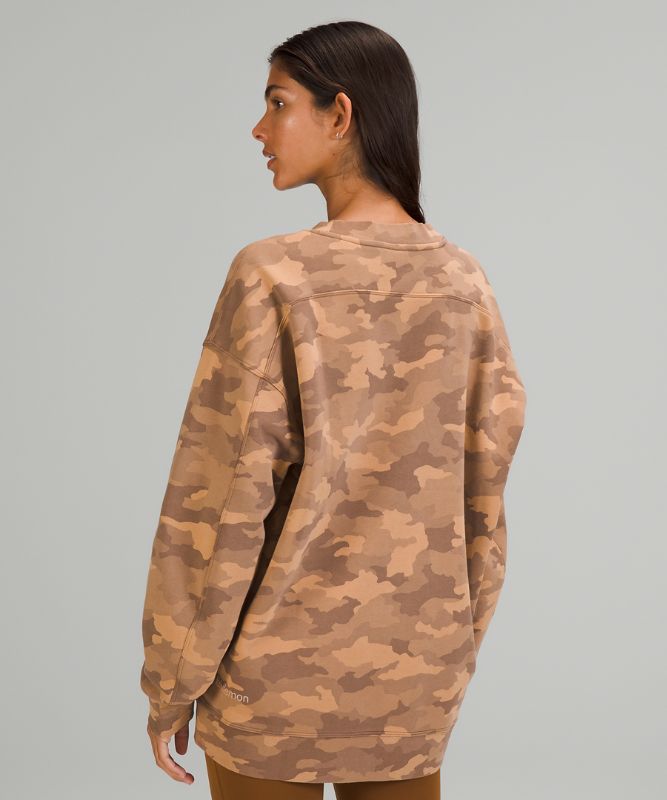 Sudaderas Lululemon Perfectly Oversized Crew Mujer Camuflados Beige Multicolor | 28156-KMIO