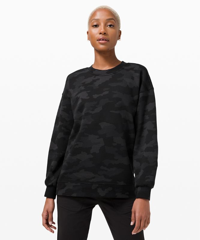 Sudaderas Lululemon Perfectly Oversized Crew Mujer Camuflados Negros Multicolor | 02948-MOPZ