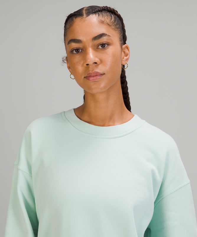 Sudaderas Lululemon Perfectly Oversized Crew Mujer Verde Menta | 15398-HWUZ