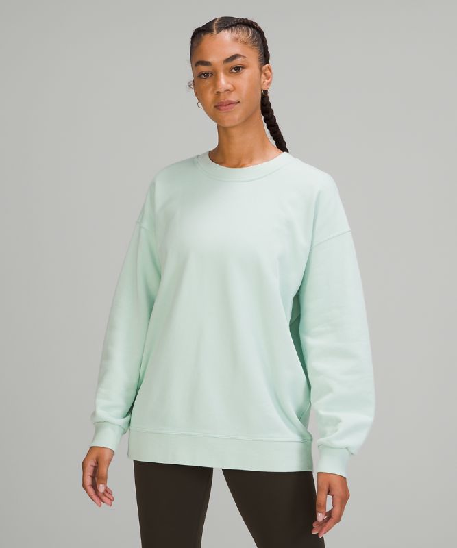 Sudaderas Lululemon Perfectly Oversized Crew Mujer Verde Menta | 15398-HWUZ